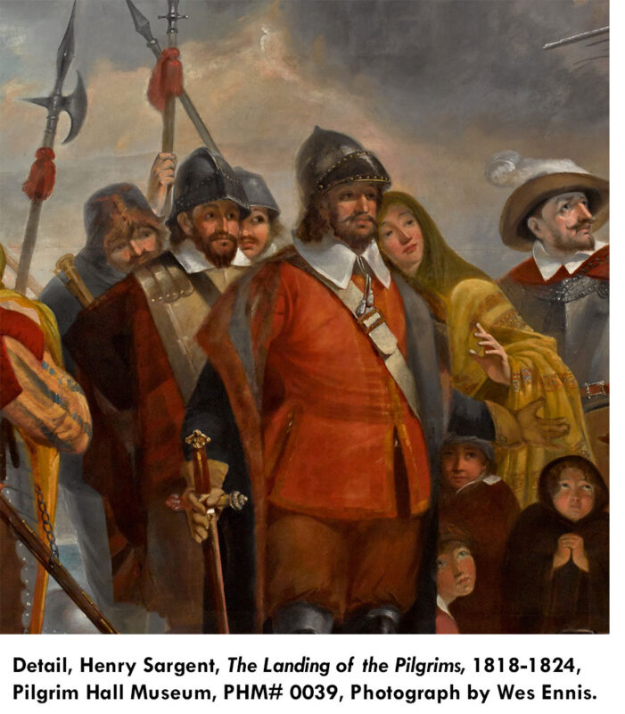 Detail, Henry Sargent, The Landing of the Pilgrims