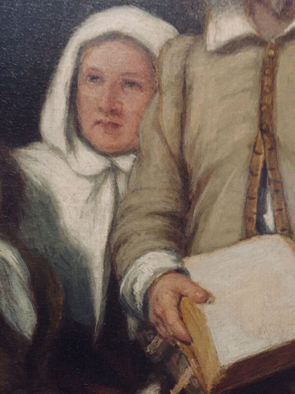 Weir painting detail - Mary Brewster