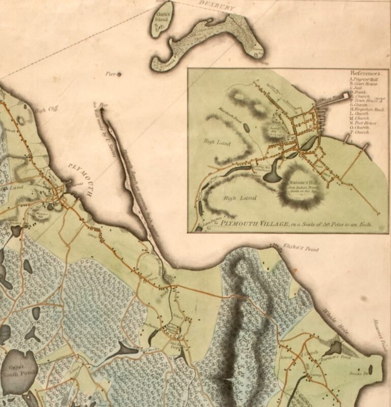 Map of Plymouth 1830