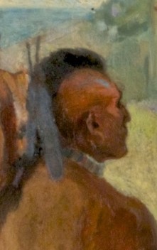 Detail from Botkin, Treaty with Massasoit