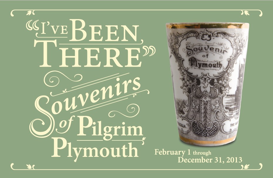 Pilgrim Hall Exhibit - Souvenirs title