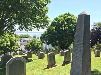 Burial HIll near Bradford's memorial obelisk