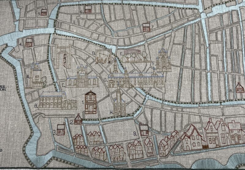 PIlgrim Hall Museum, Plymouth Tapestry, Panel 10 - All Rights Reserved