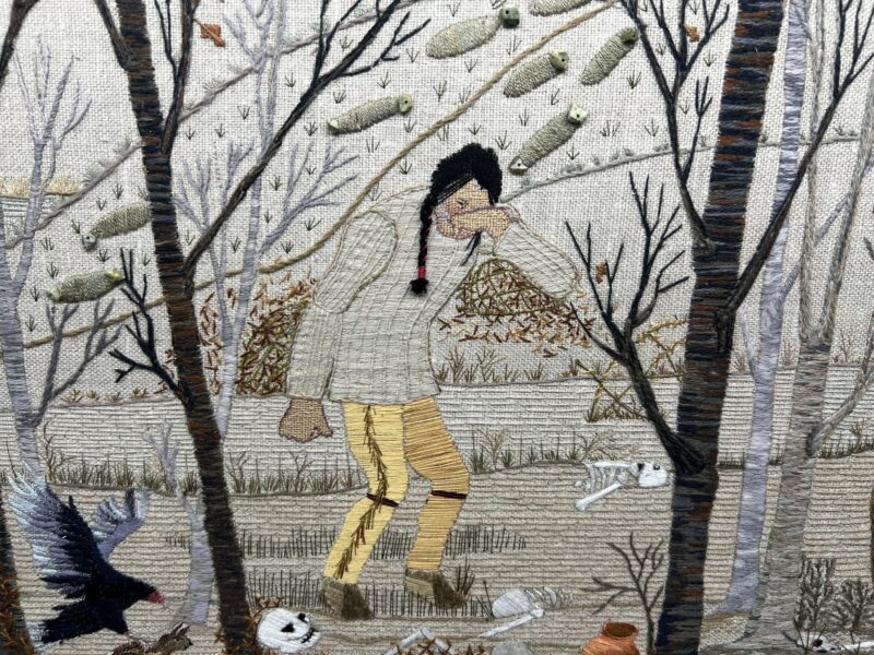 PIlgrim Hall Museum, Plymouth Tapestry, Panel 13 - All Rights Reserved