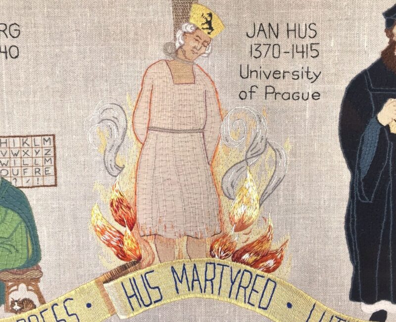 PIlgrim Hall Museum, Plymouth Tapestry, Panel 4 - All Rights Reserved