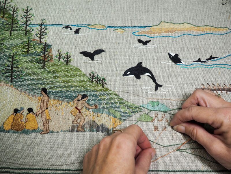 PHM - The Plymouth Tapestry, Panel 2 - All Rights Resreved