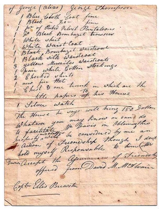 Pilgrim Hall, McIlvain letter 1812