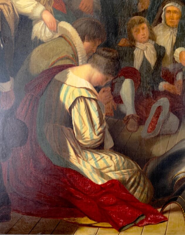 Pilgrim Hall Museum painting detail