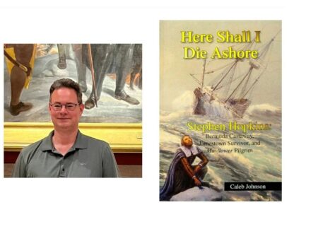Caleb Johnson and his Stephen Hopkins book