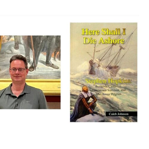 Caleb Johnson and his Stephen Hopkins book