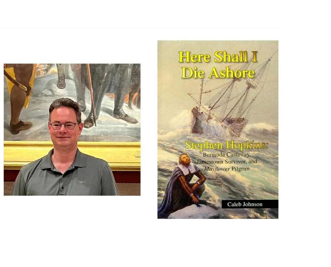 Caleb Johnson and his Stephen Hopkins book
